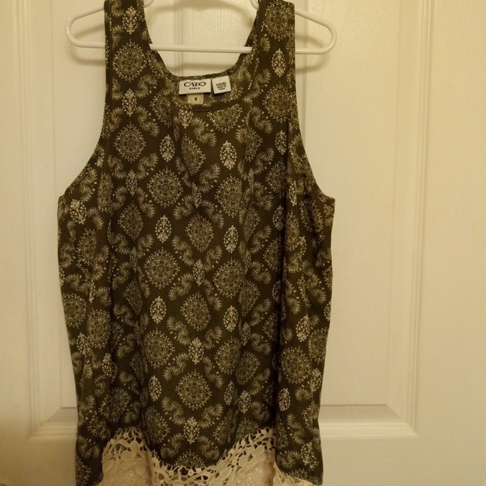 Girls floral tank
